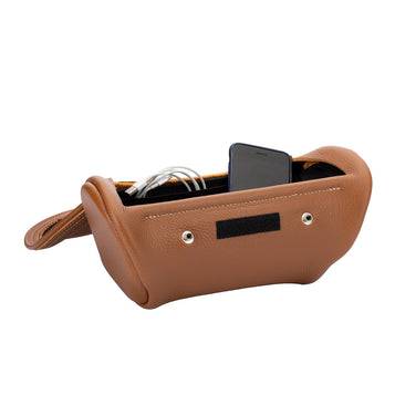 Genuine Leather Handlebar Bag, Desert Tan