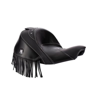 Genuine Leather Reduced Reach Heated Solo Seat, Black