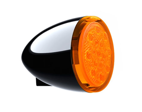 Front Turn Signals in Gloss Black, Pair