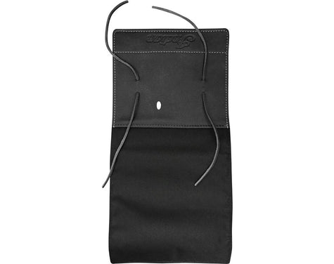 Genuine Leather Fork Bag Tool Roll, Black
