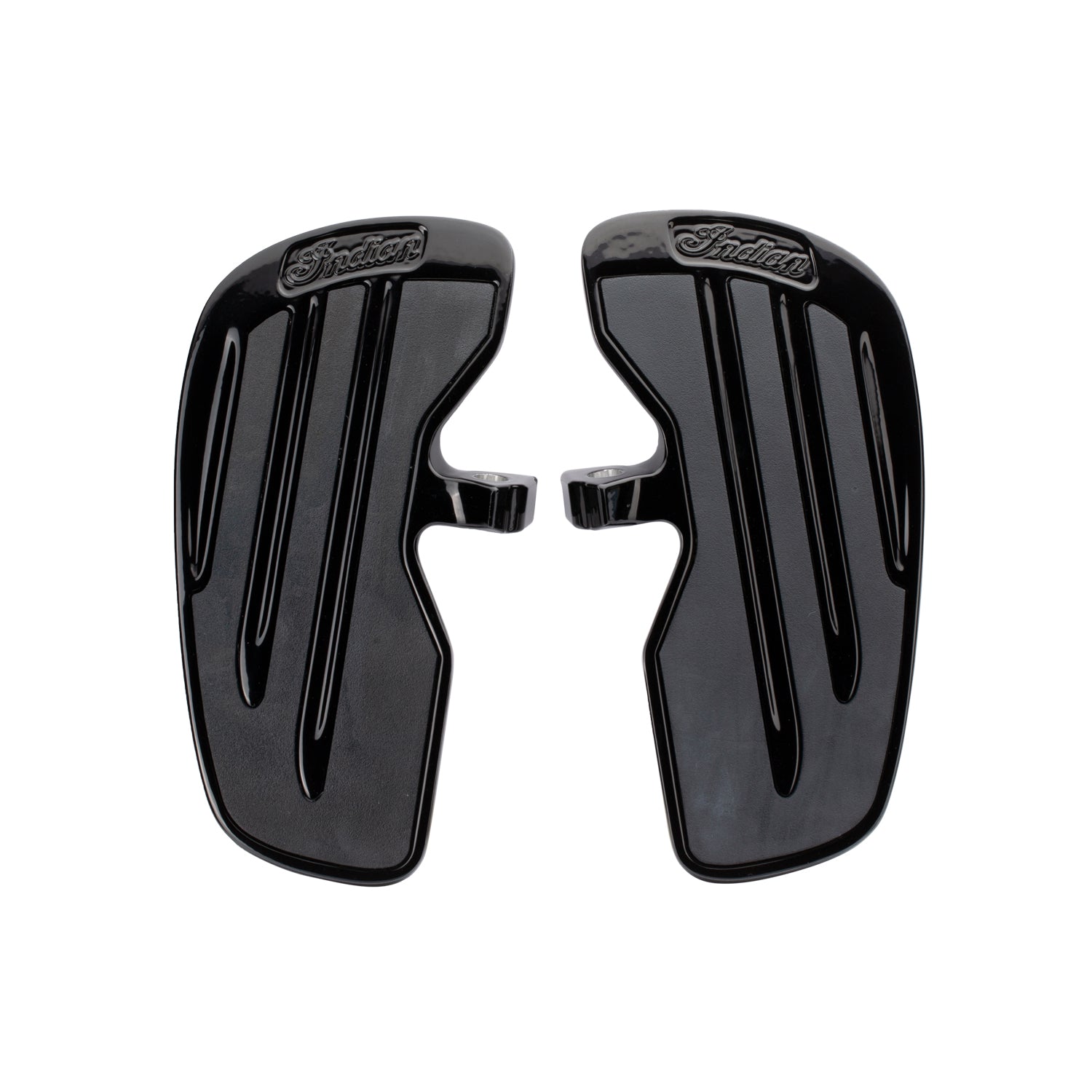 Rider Floorboards with Inlays in Gloss Black, Pair - 2883056-658