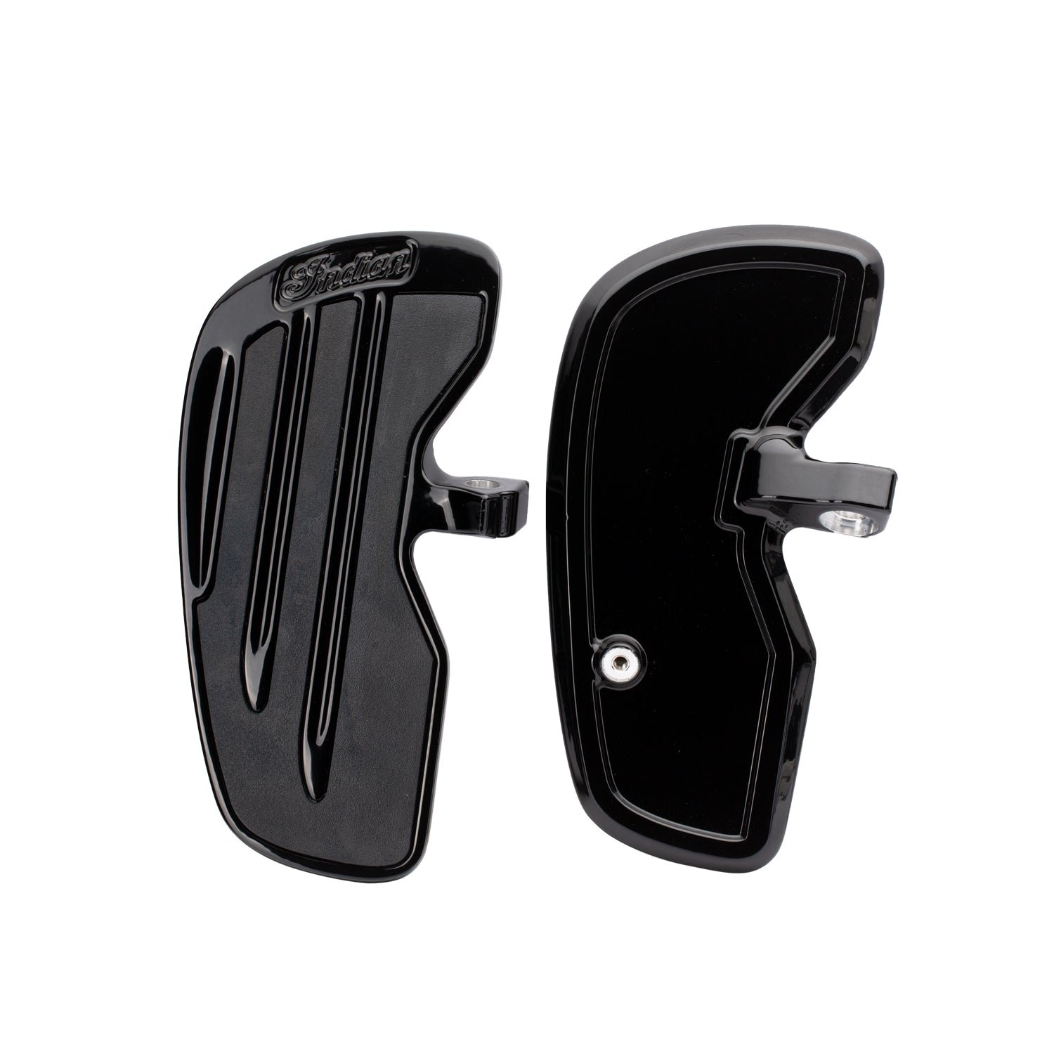 Rider Floorboards with Inlays in Gloss Black, Pair - 2883056-658