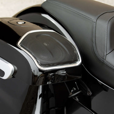 PowerBand Audio Saddlebag Speaker Bezels in Chrome, Pair