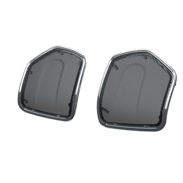 PowerBand Audio Saddlebag Speaker Bezels in Chrome, Pair