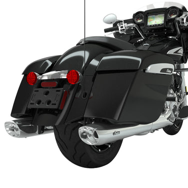 Stage 1 Oval Slip-On Muffler Kit, Chrome