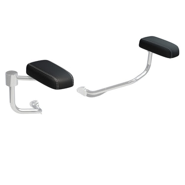 Passenger Armrest Pads, Pair - Black/White