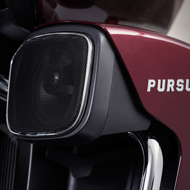 PowerBand Audio Lower Fairing Speaker Bezels, Chrome