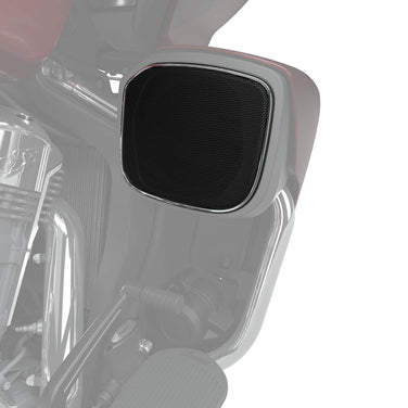 PowerBand Audio Lower Fairing Speaker Bezels, Chrome