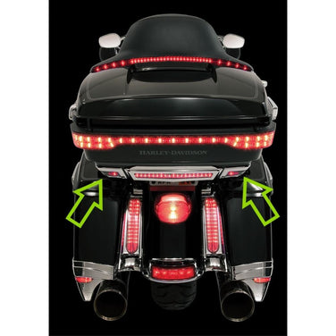 Light Accents for Tour-Pak, Chrome