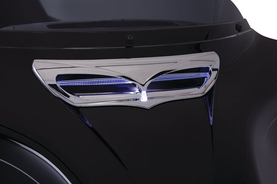 Fairing Lighted Vent Trim, Chrome