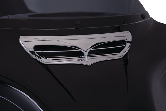 Fairing Vent Trim, Chrome