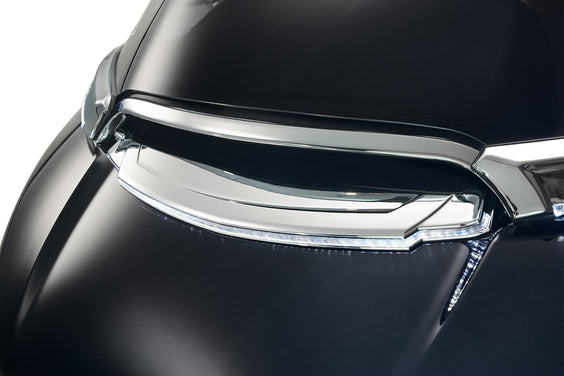 Lighted Vent Trim for Road Glide, Chrome '15-up