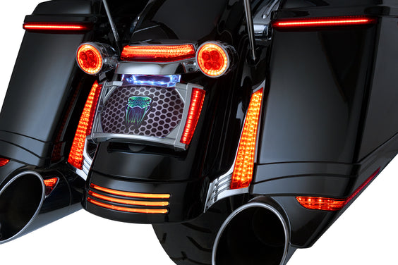 Filler Panel Lights for '14-up Street Glides & Road Glides, Chrome