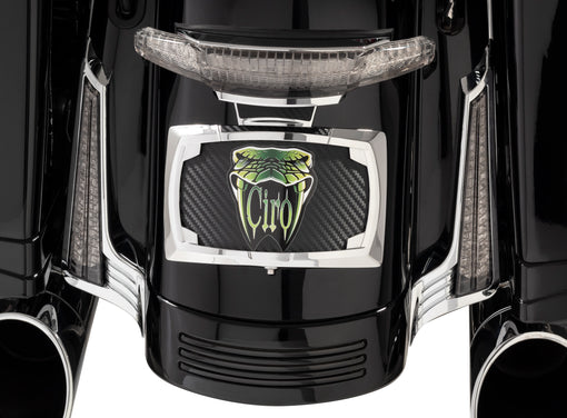 Filler Panel Lights for '14-up Street Glides & Road Glides, Chrome - All Red LEDs with Clear Smoked Lenses