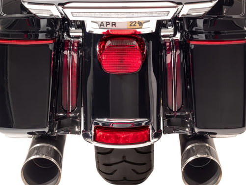Filler Panel Lights for '14-up Ultras & Road Kings, Black - All Red LEDs with Red Lenses