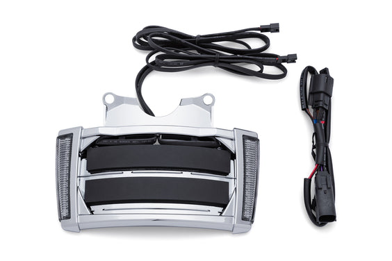 LED Lighted License Plate Frame, Light Smoke Lens, Chrome