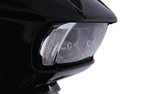 Fang® Headlight Bezels for Road Glide '15-up, Chrome