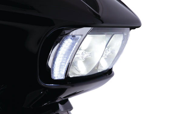 Fang® Headlight Bezels for Road Glide '15-up, Chrome