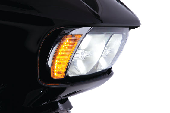 Fang® Headlight Bezels for Road Glide '15-up, Chrome