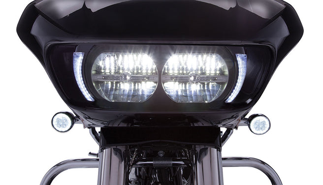 Fang® Headlight Bezels for Road Glide '15-up, Black