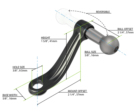 Mirror Mount, Black