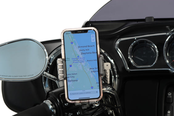 Cybercharger™ Wireless Charging Phone Holder, Perch Mount, Chrome