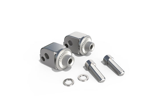 Passenger Footrest Adapters for '18-UP Softail, Chrome