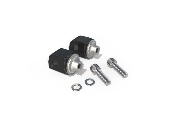Passenger Footrest Adapters for '18-UP Softail, Black
