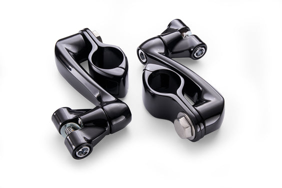 Hingeless Clamp, Clevis, Arm, Black