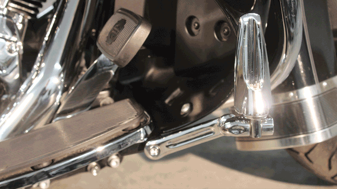 Frame Mounted Adjustable Highway Peg Mounts, Chrome