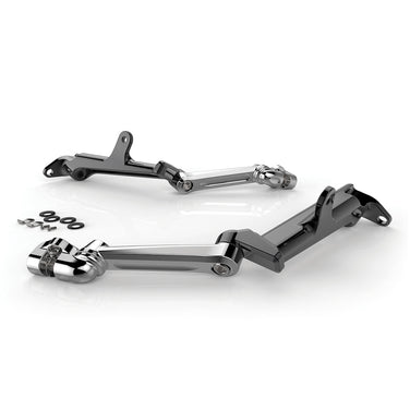 Frame Mounted Adjustable Highway Peg Mounts, Chrome