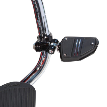 Hingeless Clamp, Clevis w/ Twin Rail Footrests, Black