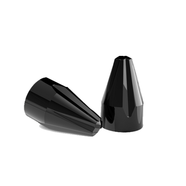 Fluted Spike Bolt Cap Kit TWIN CAM Black Painted