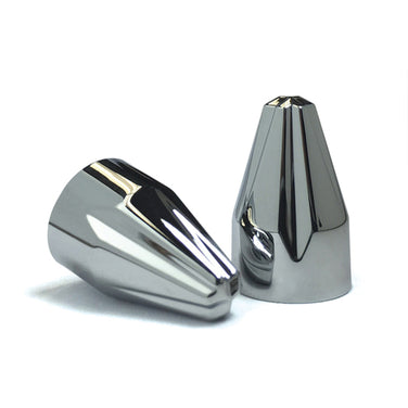 Fluted Spike Bolt Cap Kit for M8 Chrome