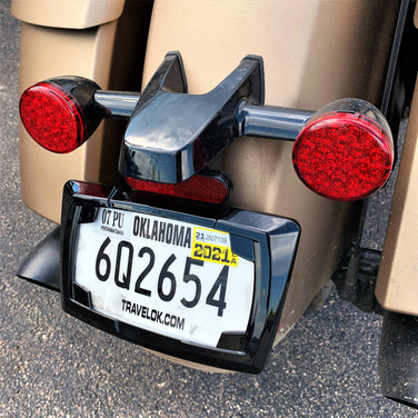 Multi-fit License Plate Frame, Black