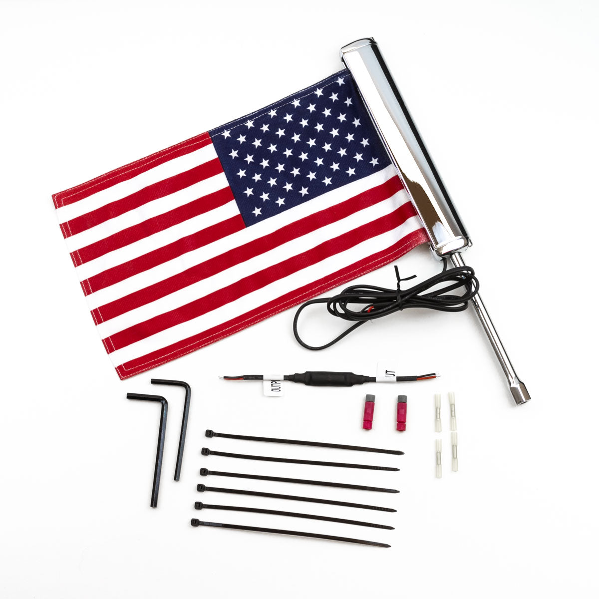 Lighted Flag, Chrome