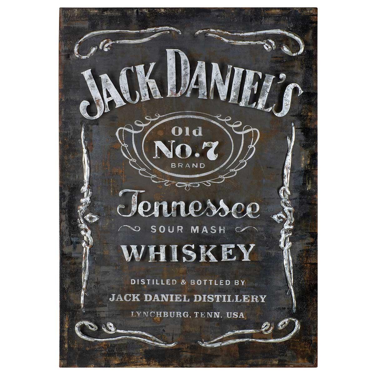 JD Label Metal Wall Art