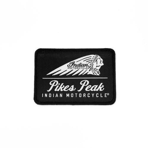 Pikes Peak Indian Motorcycle Patch - Black